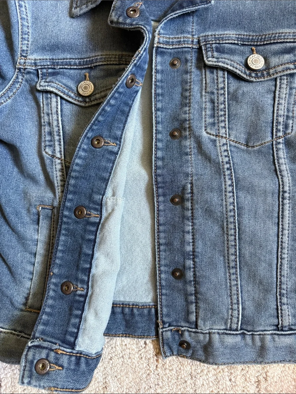GAP Kids Medium Blue Denim Jacket. Soft and stretchy.